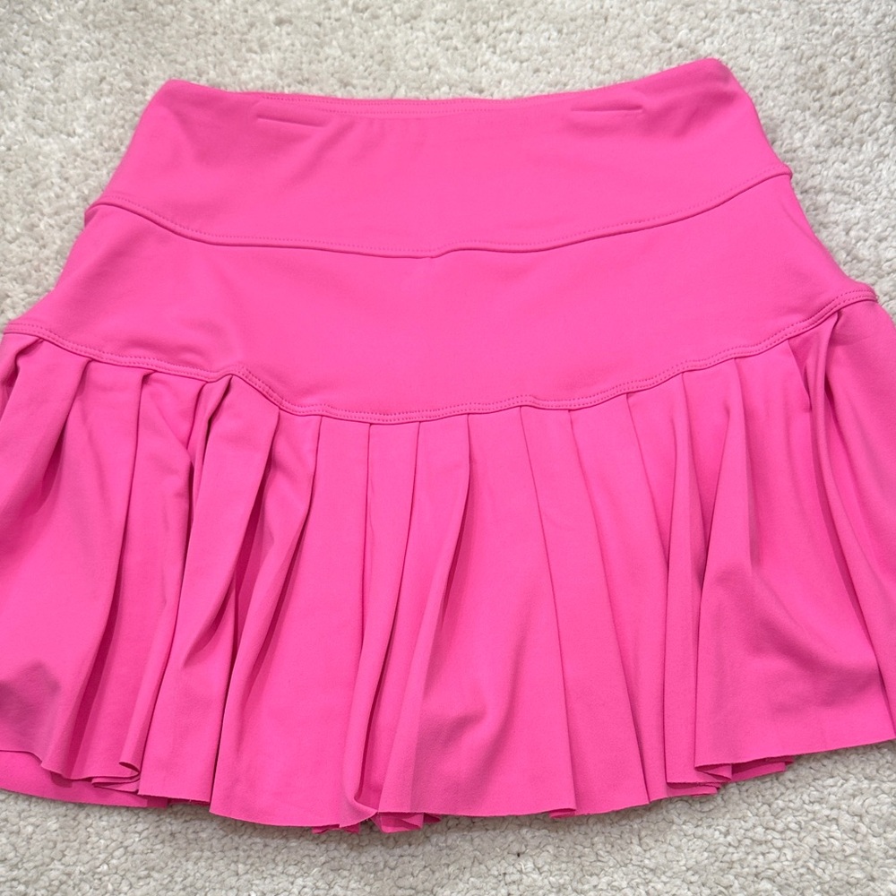 Pink Pleated Women's Skirt